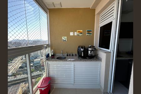 Apartamento à venda com 145m², 3 quartos e 2 vagasDetalhe da varanda