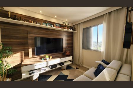 Apartamento à venda com 76m², 2 quartos e 2 vagasSala