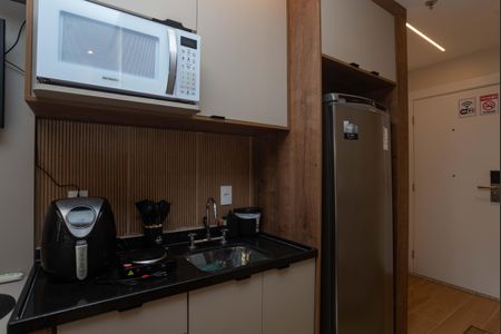 Studio para alugar com 35m², 1 quarto e 1 vaga Studio para alugar com 35m², 1 quarto e 1 vagaCozinha Americana