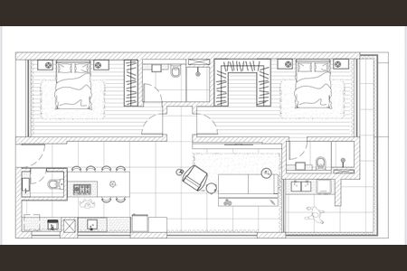 Apartamento à venda com 107m², 2 quartos e 1 vagaPlanta