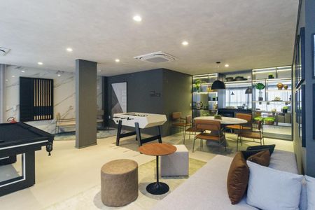 Studio para alugar com 30m², 1 quarto e sem vaga Studio para alugar com 30m², 1 quarto e sem vagaÁrea comum - Salão de jogos