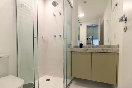 Studio para alugar com 30m², 1 quarto e sem vaga Studio para alugar com 30m², 1 quarto e sem vagaBanheiro Social