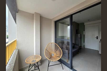 Studio à venda com 26m², 1 quarto e sem vagaVaranda