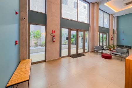 Studio à venda com 28m², 1 quarto e sem vagaHall social