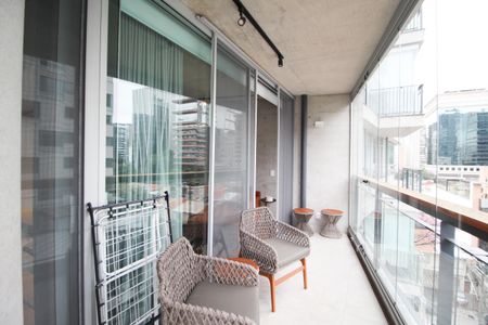 Apartamento à venda com 63m², 1 quarto e sem vagaVaranda