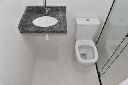 Studio para alugar com 30m², 1 quarto e sem vagaBanheiro do Stúdio