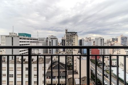 Studio à venda com 27m², 1 quarto e sem vagaVaranda