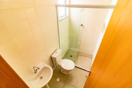 Banheiro Social de kitnet/studio para alugar com 1 quarto, 28m² em Vila Parque Jabaquara, São Paulo