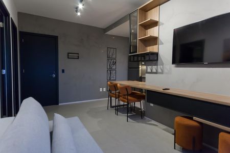 Sala de apartamento à venda com 1 quarto, 44m² em Vila da Serra, Nova Lima