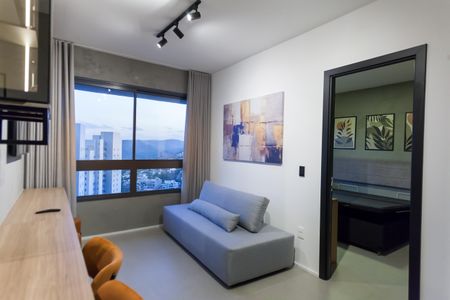 Sala de apartamento à venda com 1 quarto, 44m² em Vila da Serra, Nova Lima