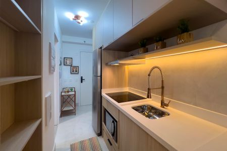 Studio para alugar com 30m², 1 quarto e sem vagaCozinha