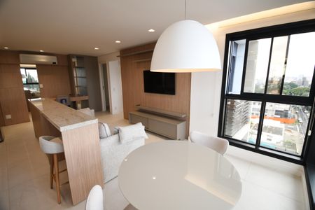 Apartamento para alugar com 48m², 1 quarto e 2 vagasSala