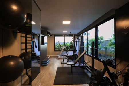 Apartamento à venda com 120m², 2 quartos e 2 vagas Apartamento à venda com 120m², 2 quartos e 2 vagasÁrea comum - Academia
