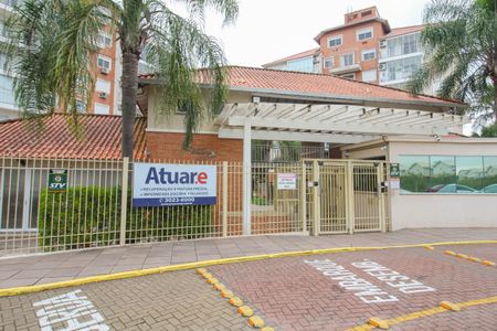 Apartamento para alugar com 46m², 1 quarto e 1 vagaFachada e portaria