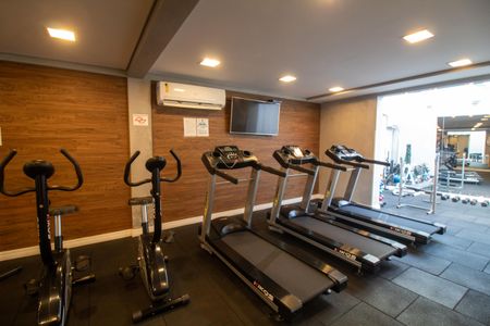 Apartamento para alugar com 26m², 1 quarto e 1 vaga Apartamento para alugar com 26m², 1 quarto e 1 vagaÁrea comum - Academia