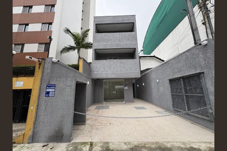 Studio para alugar com 21m², 1 quarto e sem vagaFachada + Placa