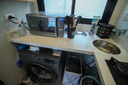 Studio à venda com 40m², 2 quartos e sem vaga Studio à venda com 40m², 2 quartos e sem vagaCozinha e Área de Serviço