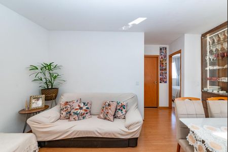 Sala de apartamento à venda com 2 quartos, 48m² em Chácara Cotia, Contagem