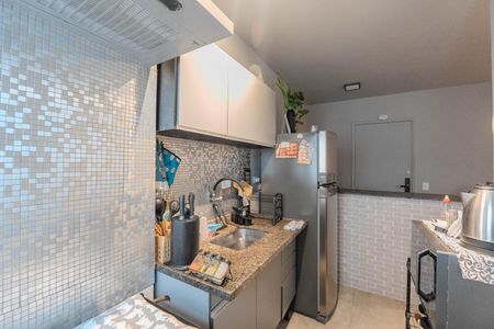 Studio para alugar com 30m², 1 quarto e sem vaga Studio para alugar com 30m², 1 quarto e sem vagaCozinha e Área de Serviço