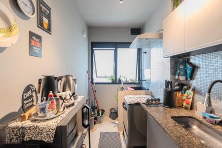 Studio para alugar com 30m², 1 quarto e sem vaga Studio para alugar com 30m², 1 quarto e sem vagaCozinha e Área de Serviço