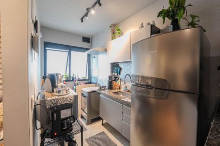 Studio para alugar com 30m², 1 quarto e sem vaga Studio para alugar com 30m², 1 quarto e sem vagaCozinha e Área de Serviço