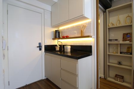 Studio à venda com 26m², 1 quarto e sem vagaSala/Cozinha