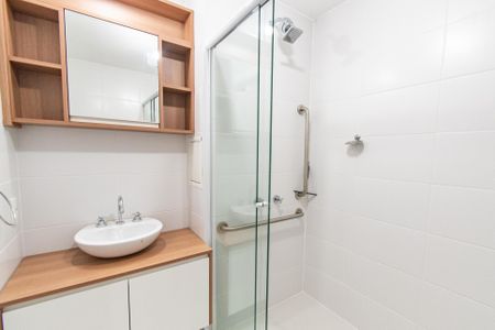 Studio para alugar com 21m², 1 quarto e sem vaga Studio para alugar com 21m², 1 quarto e sem vagaBanheiro