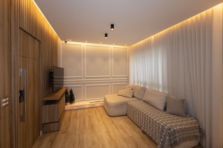 Sala de TV de apartamento à venda com 3 quartos, 92m² em Vila da Serra, Nova Lima