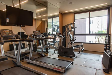 Apartamento para alugar com 25m², 1 quarto e sem vaga Apartamento para alugar com 25m², 1 quarto e sem vagaAcademia