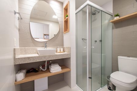 Studio à venda com 21m², 1 quarto e sem vaga Studio à venda com 21m², 1 quarto e sem vagaBanheiro