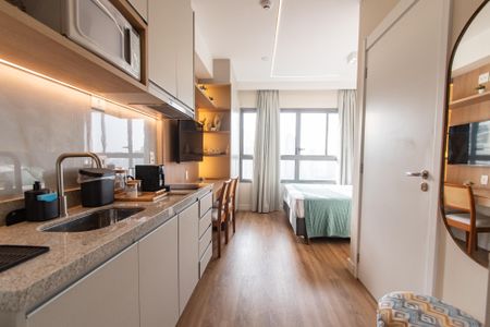 Studio à venda com 21m², 1 quarto e sem vaga Studio à venda com 21m², 1 quarto e sem vagaCozinha