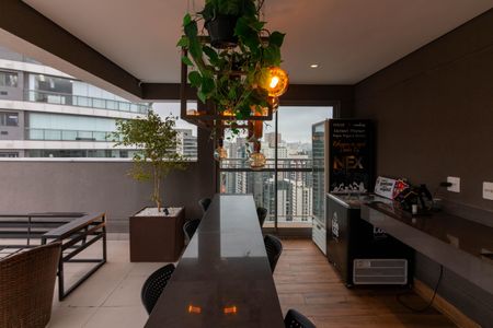 Apartamento à venda com 27m², 1 quarto e sem vagaÁrea gourmet