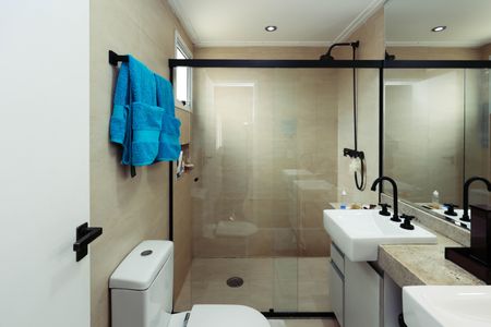 Apartamento à venda com 122m², 3 quartos e 2 vagasBanheiro da Suíte 1