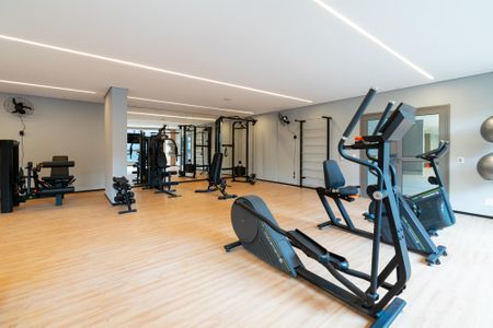 Apartamento para alugar com 28m², 1 quarto e sem vaga Apartamento para alugar com 28m², 1 quarto e sem vagaÁrea comum - Academia