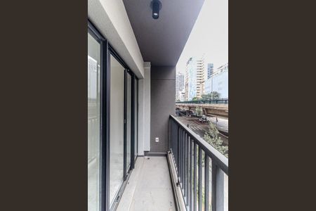 Varanda do Quarto de apartamento à venda com 1 quarto, 93m² em Vila Buarque, São Paulo