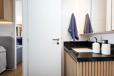 Apartamento à venda com 54m², 1 quarto e 1 vaga Apartamento à venda com 54m², 1 quarto e 1 vagaBanheiro da Suíte