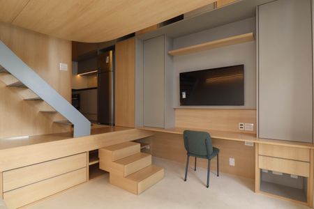 Apartamento para alugar com 33m², 1 quarto e sem vaga Apartamento para alugar com 33m², 1 quarto e sem vagaSala/Quarto