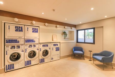 Studio à venda com 28m², 1 quarto e sem vaga Studio à venda com 28m², 1 quarto e sem vagaÁrea comum - Lavanderia