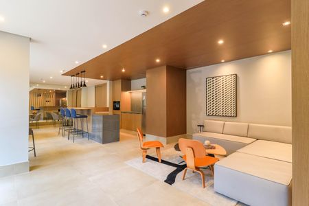 Studio à venda com 28m², 1 quarto e sem vaga Studio à venda com 28m², 1 quarto e sem vagaÁrea comum - Salão de festas