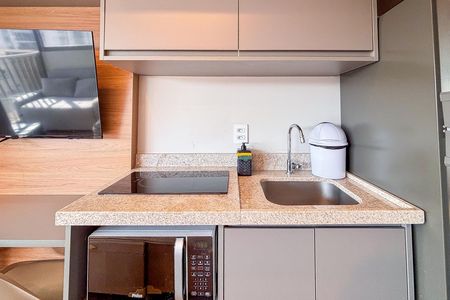 Studio para alugar com 23m², 1 quarto e sem vaga Studio para alugar com 23m², 1 quarto e sem vagaCozinha