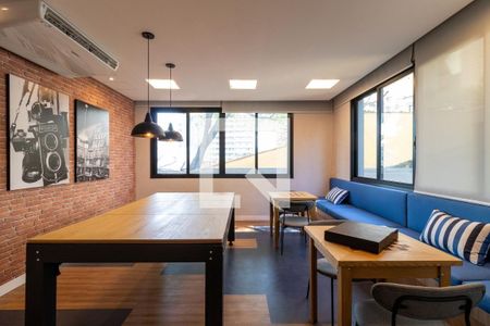 Apartamento à venda com 24m², 1 quarto e sem vaga Apartamento à venda com 24m², 1 quarto e sem vagaSalão de Jogos