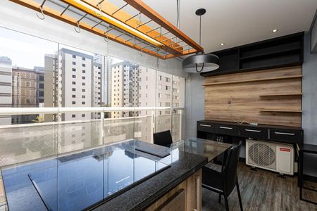 Studio à venda com 40m², 1 quarto e 1 vagaVaranda