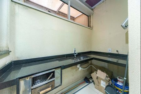 Varanda Gourmet  de apartamento à venda com 2 quartos, 40m² em Paraíso, Santo André