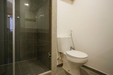 Banheiro de kitnet/studio para alugar com 1 quarto, 21m² em Barcelona, São Caetano do Sul