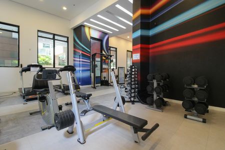 Apartamento para alugar com 36m², 1 quarto e 1 vaga Apartamento para alugar com 36m², 1 quarto e 1 vagaÁrea comum - Academia