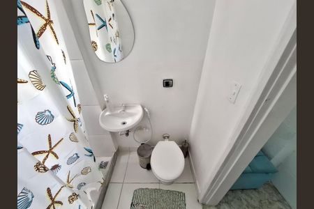 Banheiro  de apartamento à venda com 1 quarto, 44m² em Lapa, Rio de Janeiro