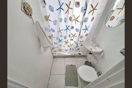 Banheiro Social de apartamento à venda com 1 quarto, 44m² em Lapa, Rio de Janeiro