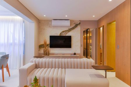 Sala de apartamento à venda com 2 quartos, 81m² em Brooklin, São Paulo