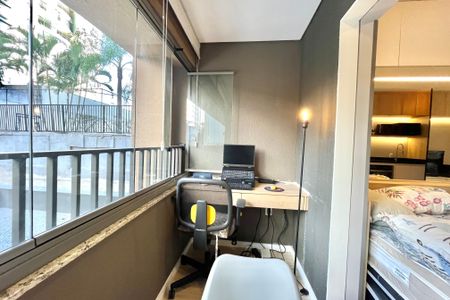 Studio para alugar com 25m², 1 quarto e sem vagaVaranda
