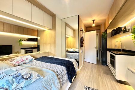Studio para alugar com 25m², 1 quarto e sem vagaSala/Quarto